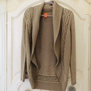 Joe Fresh beige/tan cardigan sweater